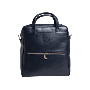 Rucsac din piele laptop 14" Exactive Lady Exacompta 17237E, bleumarin