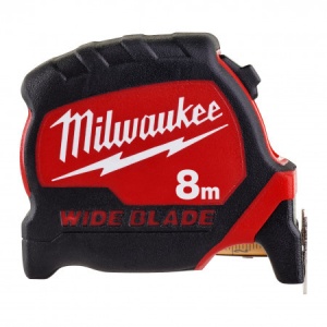 Ruletă Premium cu bandă lată Milwaukee 8 m