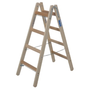Scara de lemn dubla cu trepte pe ambele parti, 2x4 trepte - Img 7