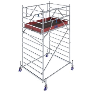 Schela mobila Stabilo S50 1,5 x 2m, aluminiu, inaltime lucru 4.4m, inaltime max. platforma 2.4m - Img 3