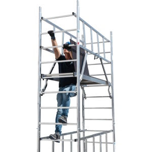 Schela Protec XS1000, 0,6 x 2m, aluminiu, inaltime lucru 10,7m - Img 9