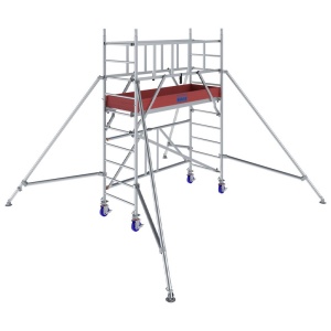 Schela Protec XS1000, 0,6 x 2m, aluminiu, inaltime lucru 3,7m - Img 1