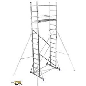 Schela RARIS rabatabila formata din 2 scari de aluminiu cu balamale articulate, tip SCBA - Img 1