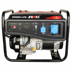 SENCI, Generator curent SC-6000 LITE, Putere max. 5.5 kW, 230V, AVR, motor benzina - Img 1