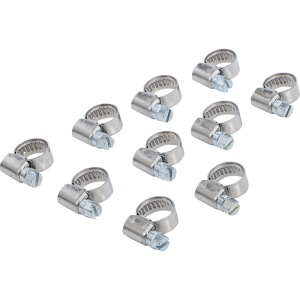 Set 10 coliere BGS INOX, pentru furtune Ø 20 - Ø 32 mm