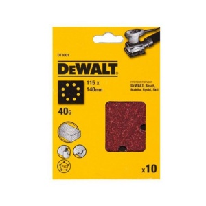 Set 10 foi abrazive DeWalt DT3001, 115 x 140 mm, G40 - Img 2