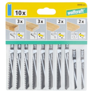 Set 10 panze pentru fierastrau pendular Wolfcraft 8440000, prindere in U, pentru lemn, adancime taiere 15 / 30 / 40 / 50 mm - Img 2