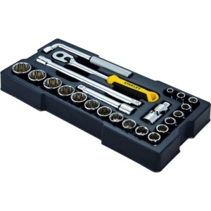 Set 23 piese insurubare Stanley STMT1-74726, antrenoare si accesorii 1/2" in modul pentru sertare - Img 2