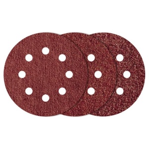 Set 25 foi abrazive Wolfcraft 2259100, prindere velcro, pentru lemn, D 125 mm, P80/120/240
