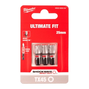 Set 3 biti de impact Milwaukee Shockwave Impact Duty™, TX45x25mm - Img 2