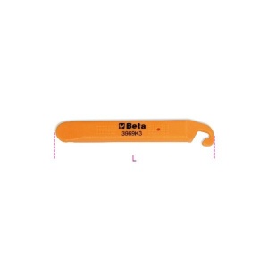 Set 3 leviere roata bicicleta, plastic 3969K3