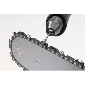 Set 3 pietre cilindrice pentru ascutit lantul la drujba Wolfcraft 2175000, tija prindere 2.3 mm, diametru 4/4,8/5,5 mm - Img 2