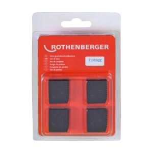 Set 4 buc fălci de tăiat filet, Rothenberger BSPT R, 1 1/4" - Img 2