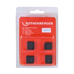 Set 4 buc fălci de tăiat filet, Rothenberger BSPT R, 3/8" - Img 2