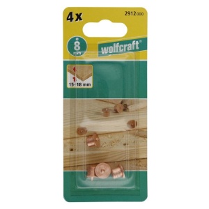 Set 4 punctatoare de dibluri, cu diametrul de 8 mm Wolfcraft 2912000, pentru grosimi de 15-18 mm - Img 2