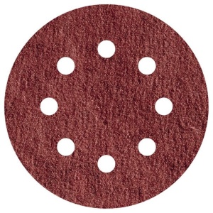 Set 5 foi abrazive Wolfcraft 2072000, prindere velcro, pentru lemn, D 125 mm, P400
