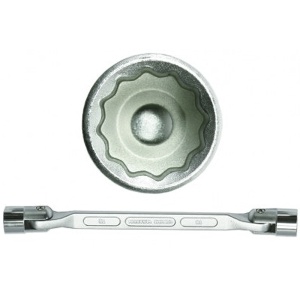 Set 6 chei tubulare duble articulate BGS 8 - 19 mm - Img 2