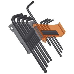 Set 8 imbusuri L, cu cap sferic, pentru șuruburi cu cap Torx®, varianta lunga, 97BTXL/SC8, T9-T40 - Img 2