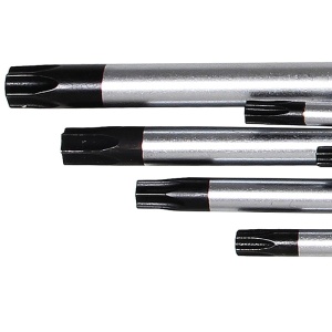 Set 9 chei Torx cu gaura lungi tip L, TT10 - TT50 - Img 5