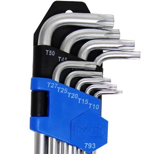 Set 9 chei Torx lungi tip L, extra lungi, T10 -T50 - Img 6
