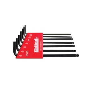 Set de 7 chei locas hexagonal lungi cu cap sferic in suport de plastic EKLIND 5/64''-3/16''