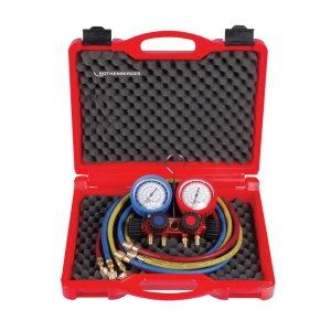 Set manifold 4 cai Rothenberger Plus, R22, R134a, R407C, R404A - Img 1