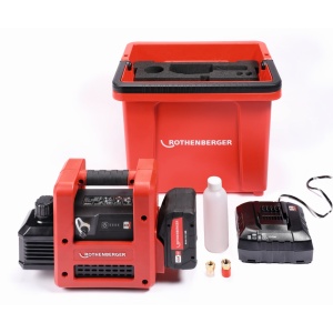 Set pompa de vid cu acumulator Rothenberger Roairvac R32 5.0 CL, 2 trepte, 142 l/min