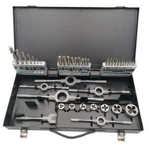 Set-Trusa Tarozi DIN 345 HSS - Filiere HSS M3-M12 și Burghie DIN 338 HSS Rectificat - 44 piese