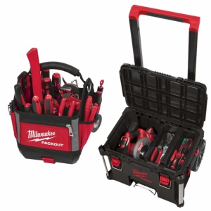 SISTEM DEPOZITARE MILWAUKEE - TROLLER + GEANTA PACKOUT 25 cm