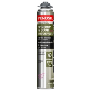 Spumă poliuretanică elastică pentru etanșare PENOSIL Window & Door Elastic, 750 ml