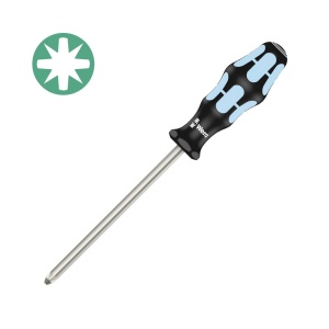 Surubelnita INOX Wera 3355 PZ1 Pozidrive 4.5 x 80 x 98 cap Lasertip maner gri-bleu antirostogolire 05032031001