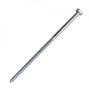 Suruburi cap hexagonal, pentru lemn, DIN 571 ZN, M8x160, 100 bucati