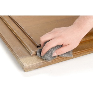 Tesatura abraziva din otel Wolfcraft 6098000, granulatie 1, 200 g - Img 3