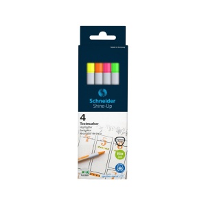 Textmarker Schneider Shine-Up 4 buc/set - Img 1