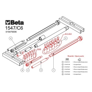 Trusa extractoare rulmenti 1547/C6 - Img 2