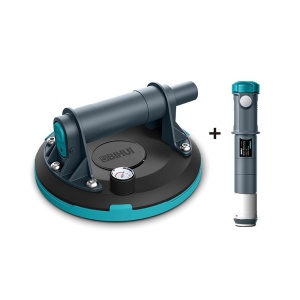 Ventuza Heavy Duty cu vacuum pt. placi texturate - Ø200mm, 140kg - BIHUI-SCBS8 - Img 1