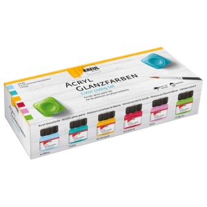 Vopsea acrilică lucioasă Kreul Color 20 ml 6/set