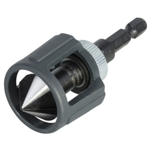 Zencuitor WS Wolfcraft 4390000 cu opritor reglabil de adancime pt lemn D 20 mm, 3 lame de taiere, prindere hexagonala