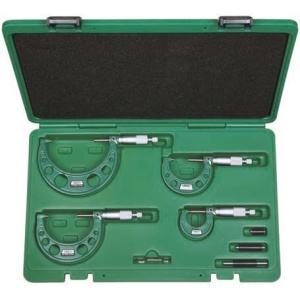 3203-1004A Set micrometru mecanic de exterior 0-100 mm / 4 piese - 3203-1004A