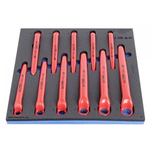 964VDE2 Set de chei inelare izolate la 1000 V in modul SOS, DIM 10 - 24 / 11 piese - 621784