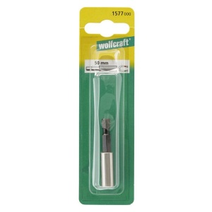 Adaptor bit magnetic Wolfcraft 1577000, 1/4" Hex lungime 50 mm - Img 3