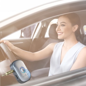 Adaptor Bluetooth 5.3 Tellur, receiver audio cu port AUX 3.5 mm, gri - Img 6