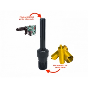 Adaptor carote 1 1/4" pentru utilizare la masini cu prindere SDS-MAX - DXDY.ADA.SDSMAX114 - Img 4