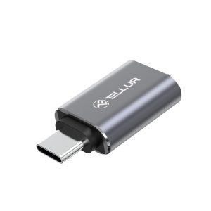 Adaptor Tellur USB-C (tată) la USB-A (mamă), 10Gbps, 3A, aluminiu - Img 3