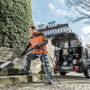 Aparat de spalat cu presiunei si incalzire, Karcher, tip HDS 17/20 Trailer - Img 2