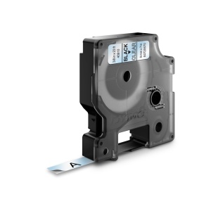 Banda etichete DYMO LabelManager D1 9mm x 7m negru transparent S0720670 40910
