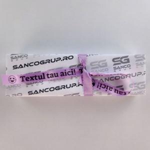 Banda etichete satin AIMO 12mm x 2m, negru violet, margini ondulate, doar pentru AIMO P12PRO, Q5-WRV31 - Img 3