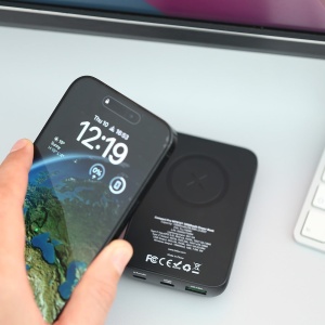 Baterie externă Tellur Compact Pro WPD101 10000mAh QC3.0 22.5W+PD20W+Qi 15W, compatibil MagSafe - Img 7