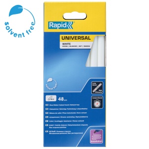 Baton silicon profesional Rapid Universal alb, O12mm x 190mm, baza EVA, 48 buc blister 5001412 - Img 2