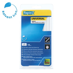 Baton silicon profesional Rapid Universal alb, O12mm x 190mm, baza EVA, 14 buc blister 5000694 - Img 2